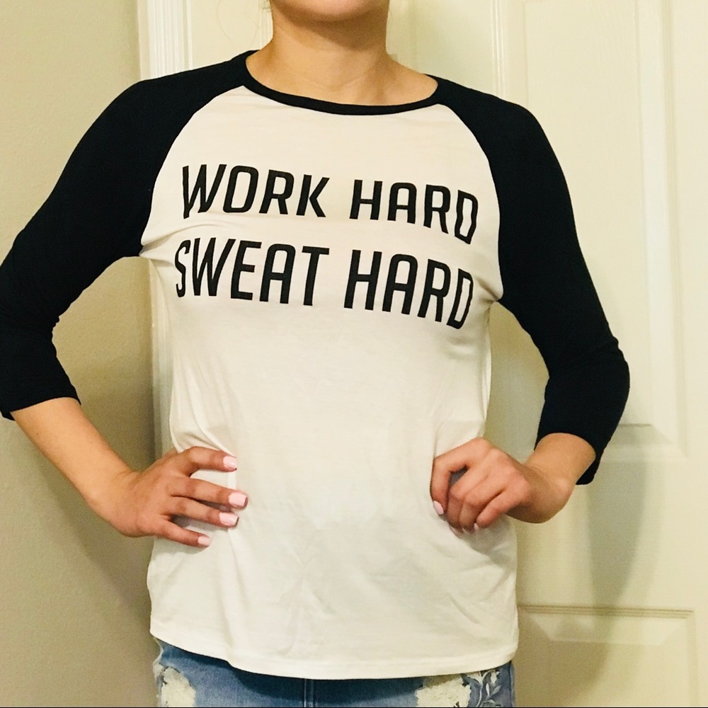 ‼️SOLD OUT‼️Work Hard top - Picture 1 of 3